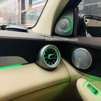 Cửa gió Turbine đèn LED cho xe Mercedes GLC 300 2020