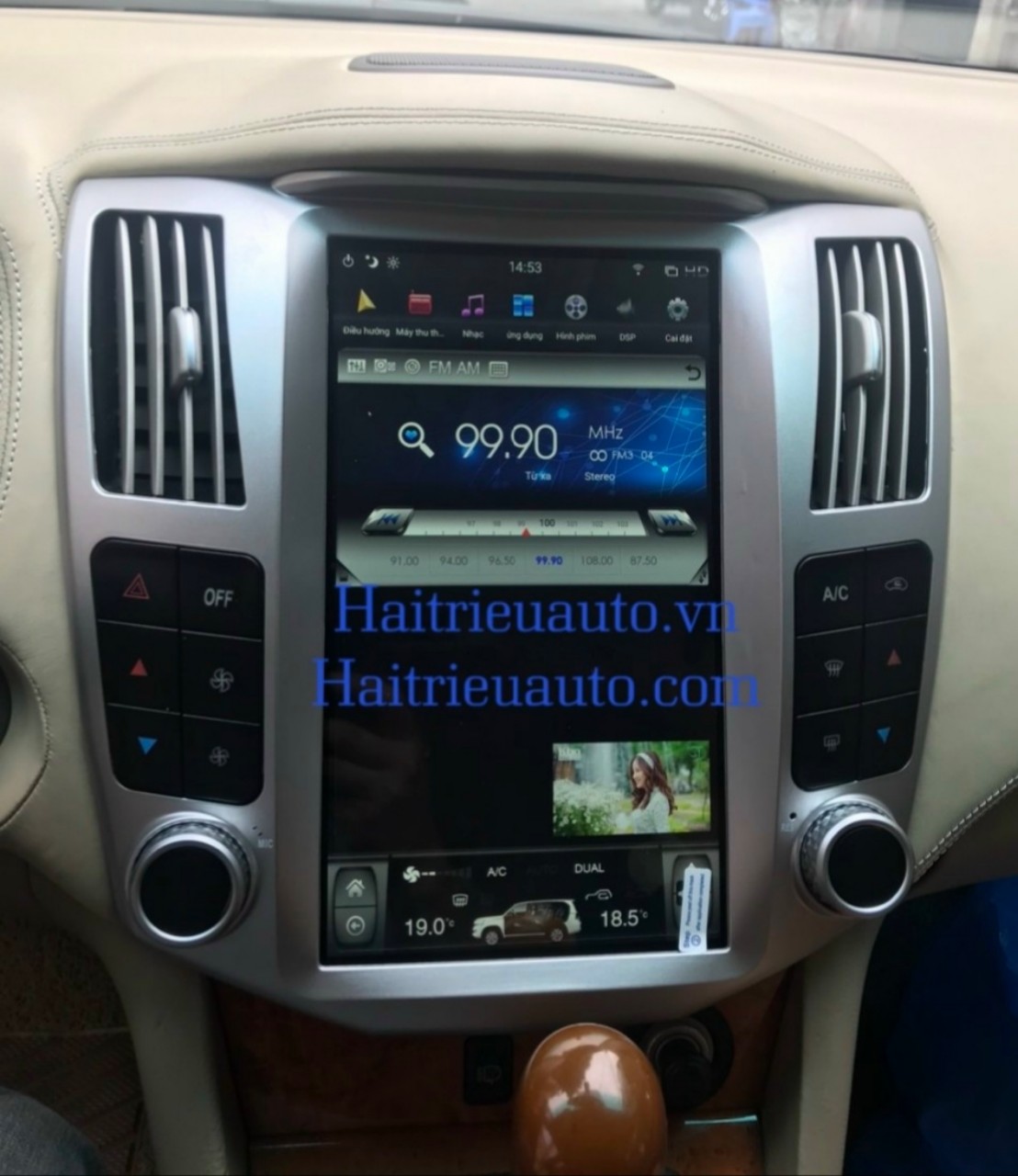 màn hình android tesla xe lexus RX350 3 Image