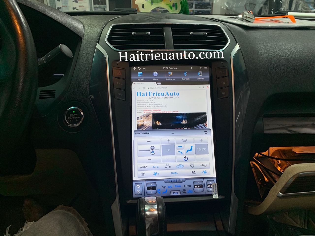 Màn hình tesla android xe Ford Explorer 3 Image