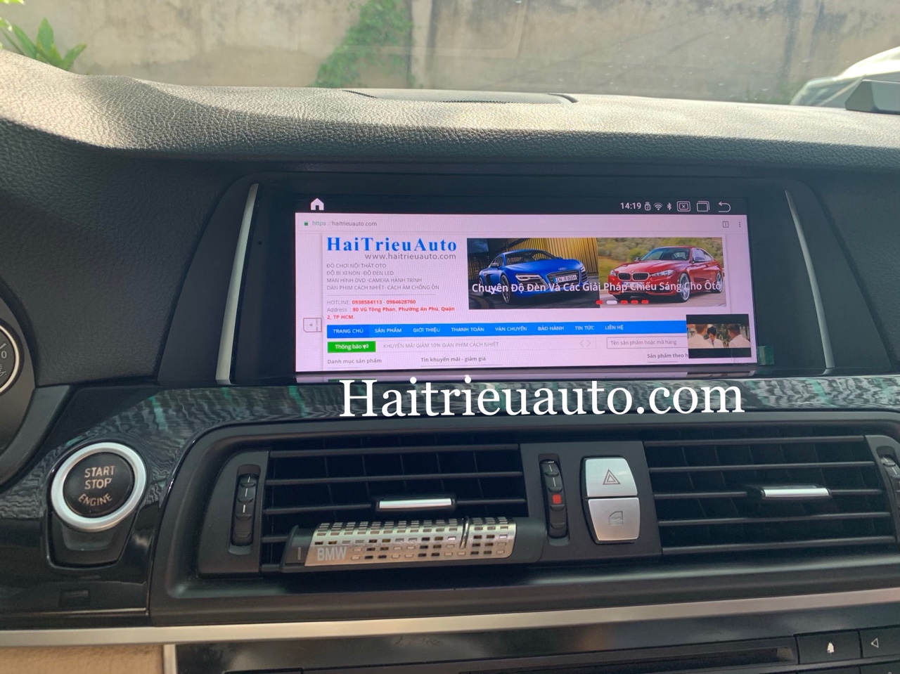 Màn hình android theo xe BMW 528i 2 Image