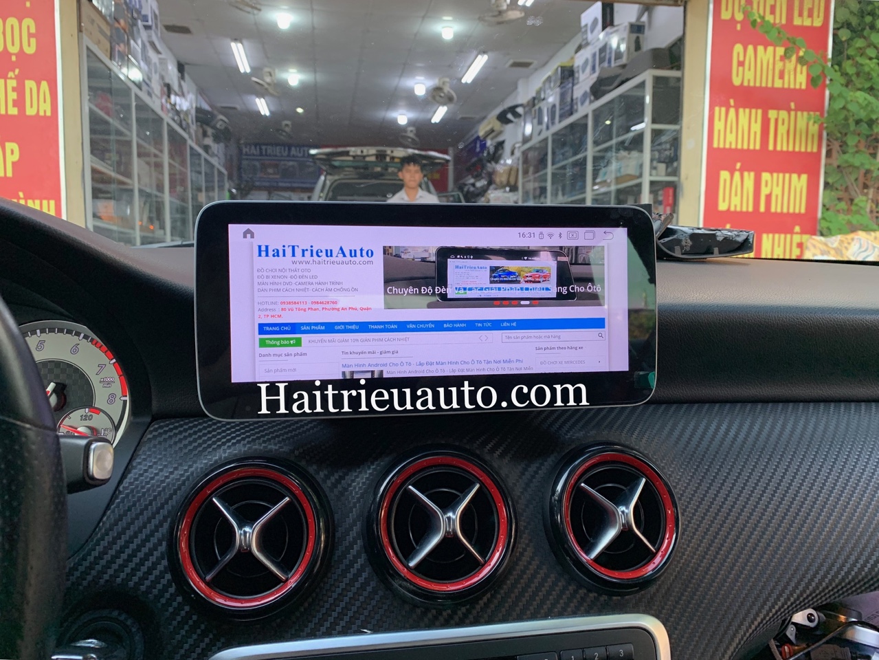 Màn hình android theo xe Mercedes A 45 2 Image