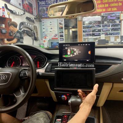 Màn hình android theo xe Audi Q7 2010