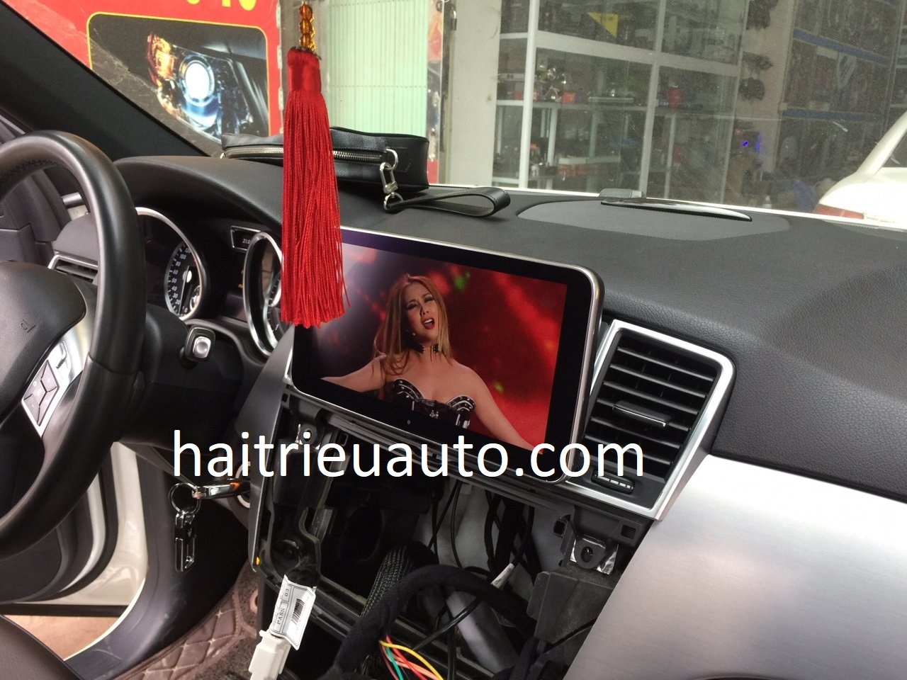 Màn hình android theo xe Mercedes ML 450 3 Image