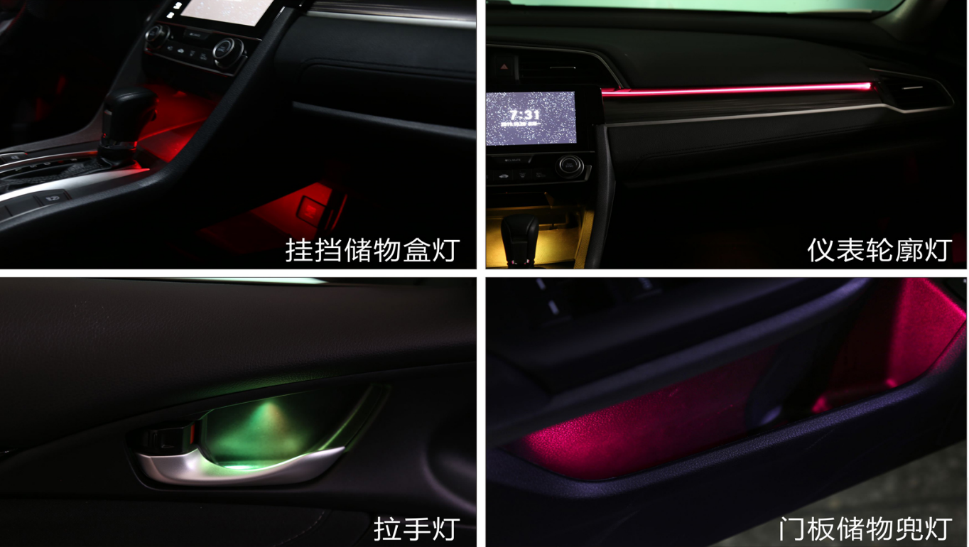Đèn led nội thất xe honda civic 4 Image