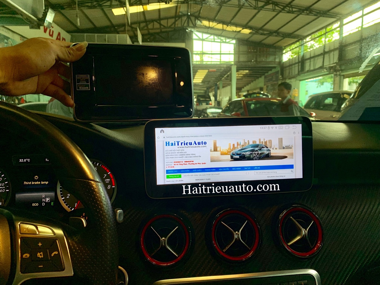 Màn hình android theo xe Mercedes A 250 6 Image