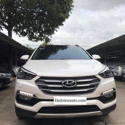 độ đèn led gầm cho xe santafe 2017