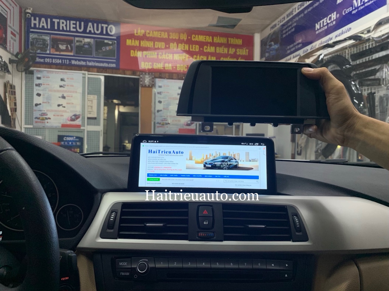 Màn hình android cho xe BMW 320i 2015 2 Image