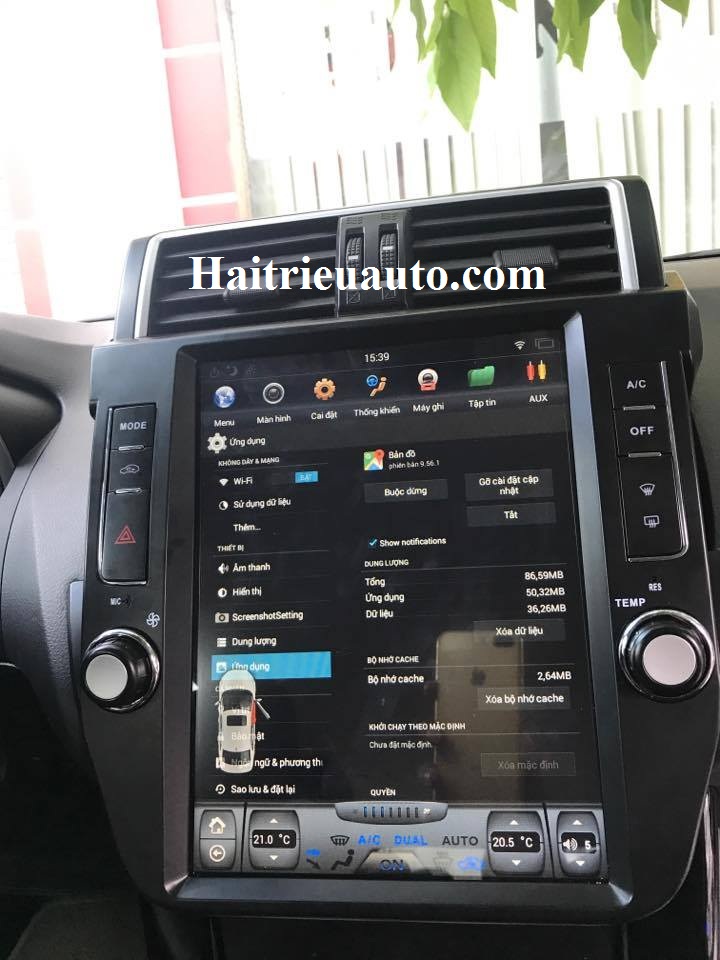 Màn hình tesla theo xe Toyota Land Cruiser Prado 2014-2017 6 Image