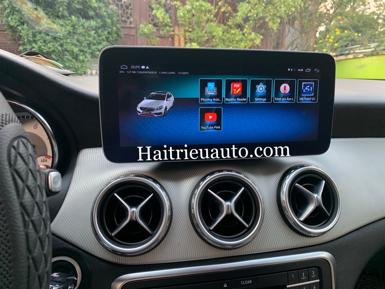 Màn hình android theo xe Mercedes GLA 3 Image
