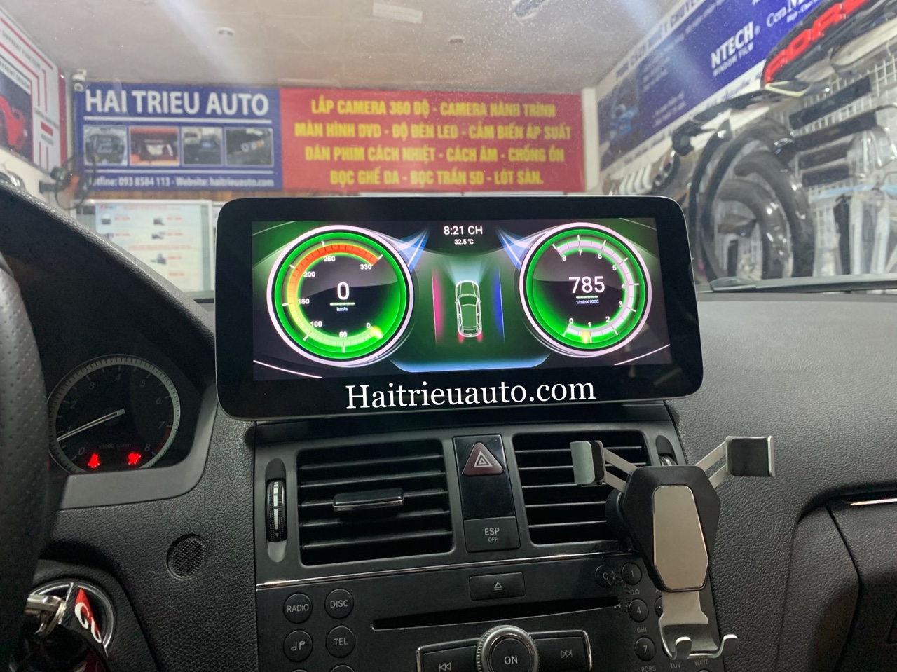 Màn hình android xe Mercedes C200 3 Image