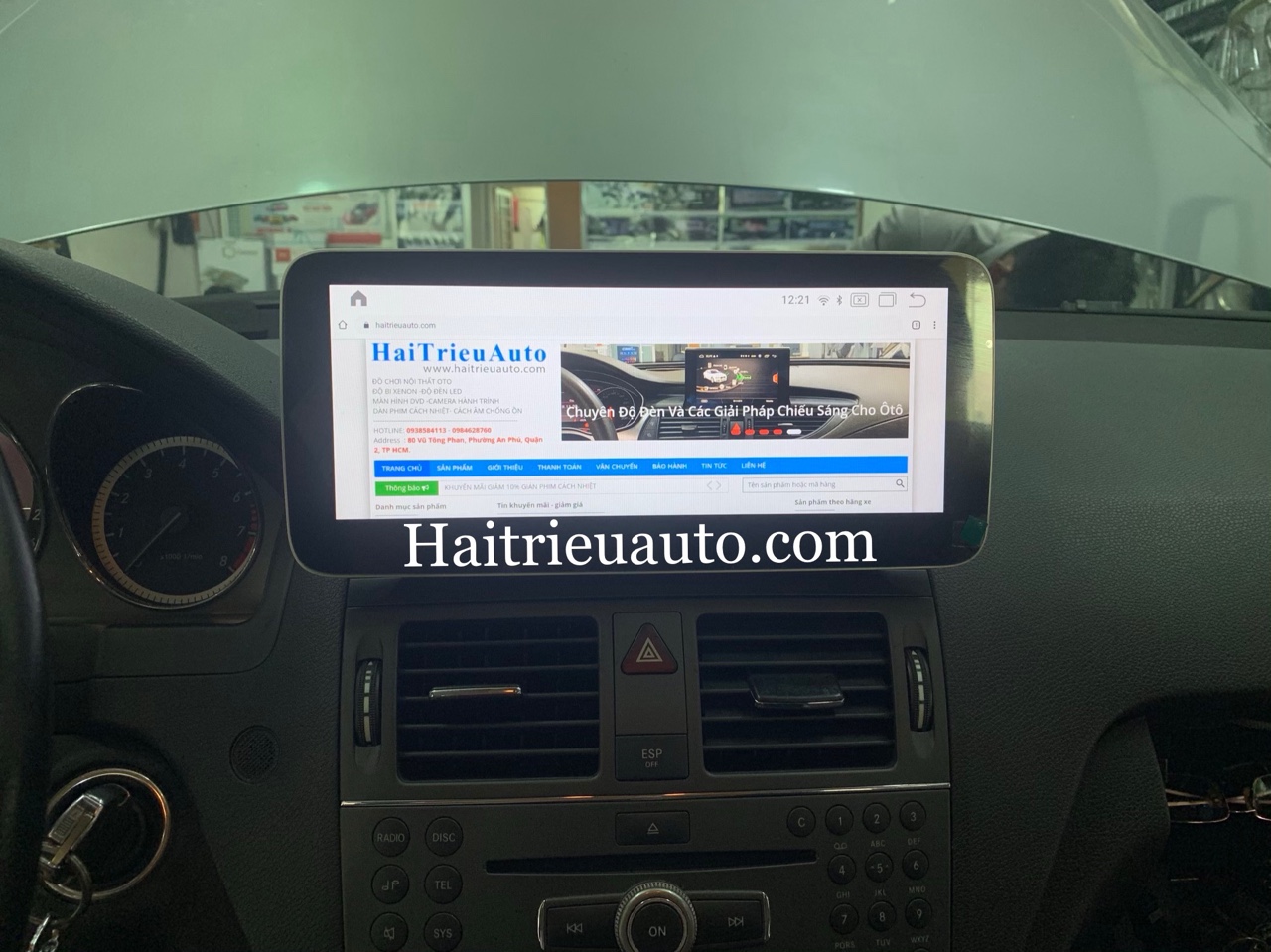 Màn hình android theo xe Mercedes C250 4 Image