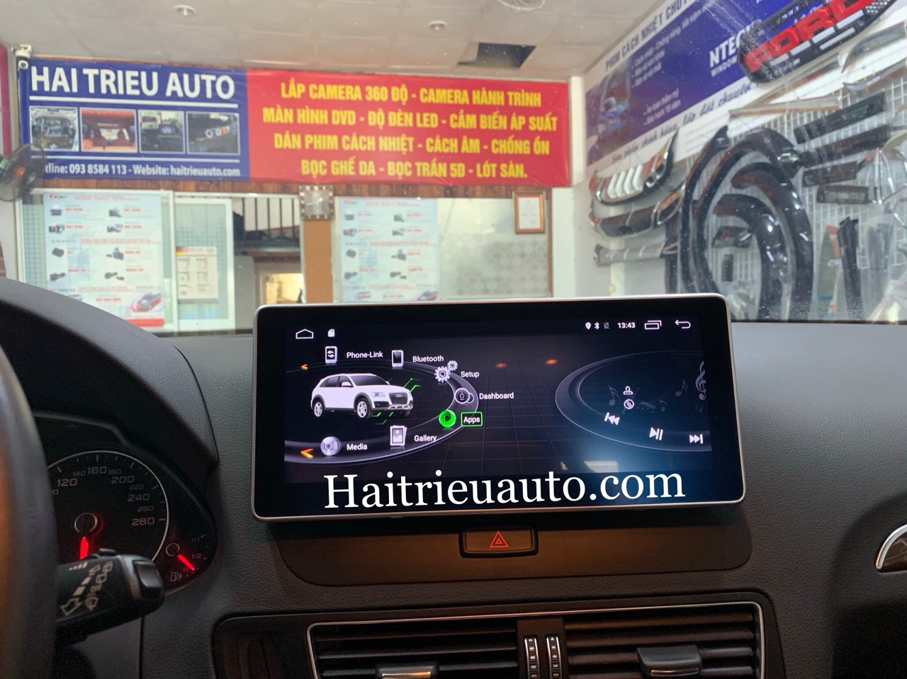 Màn hình android cho xe Audi Q5 6 Image