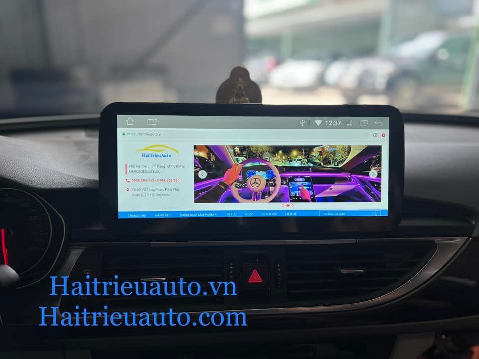 Màn hình android xe audi A6 2016 2 Image