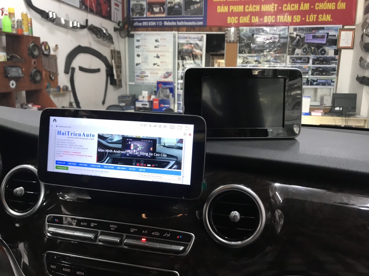 Màn hình android theo xe mercedes V250 3 Image