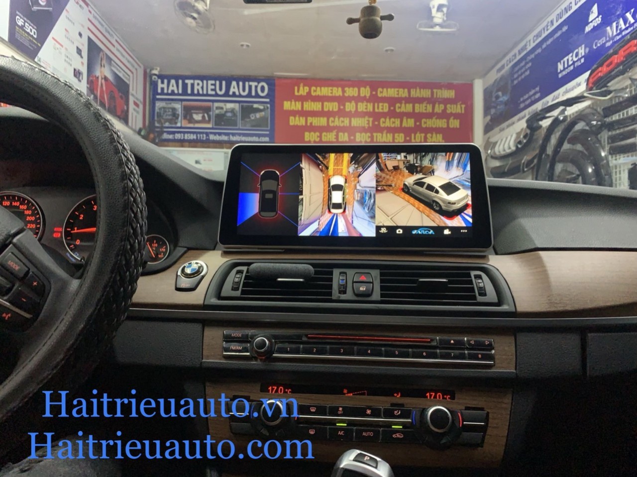 Màn hình android theo xe BMW 520i 3 Image