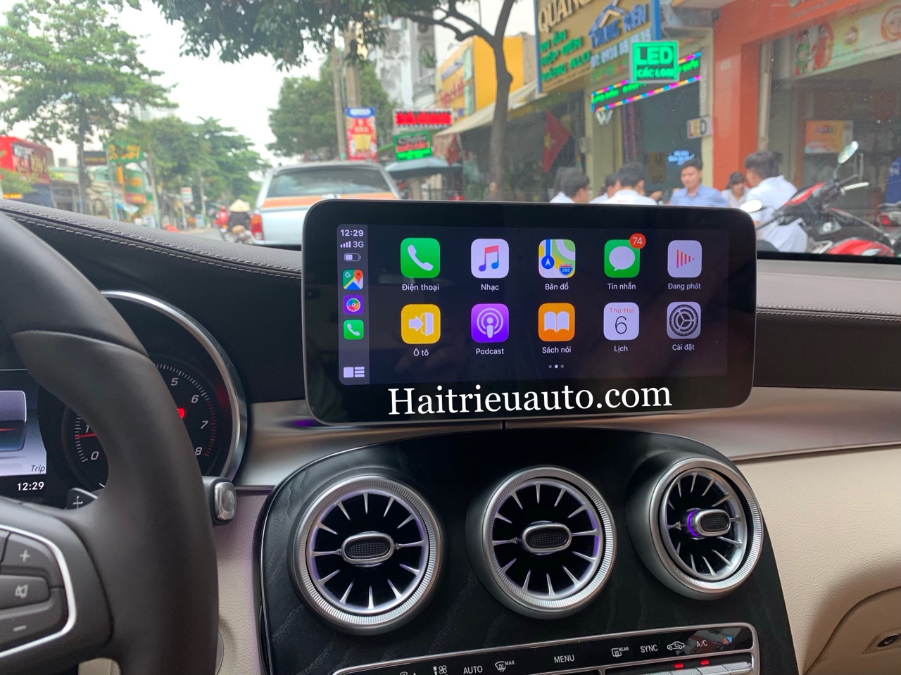 Màn hình android theo xe Mercedes GLC 300 3 Image