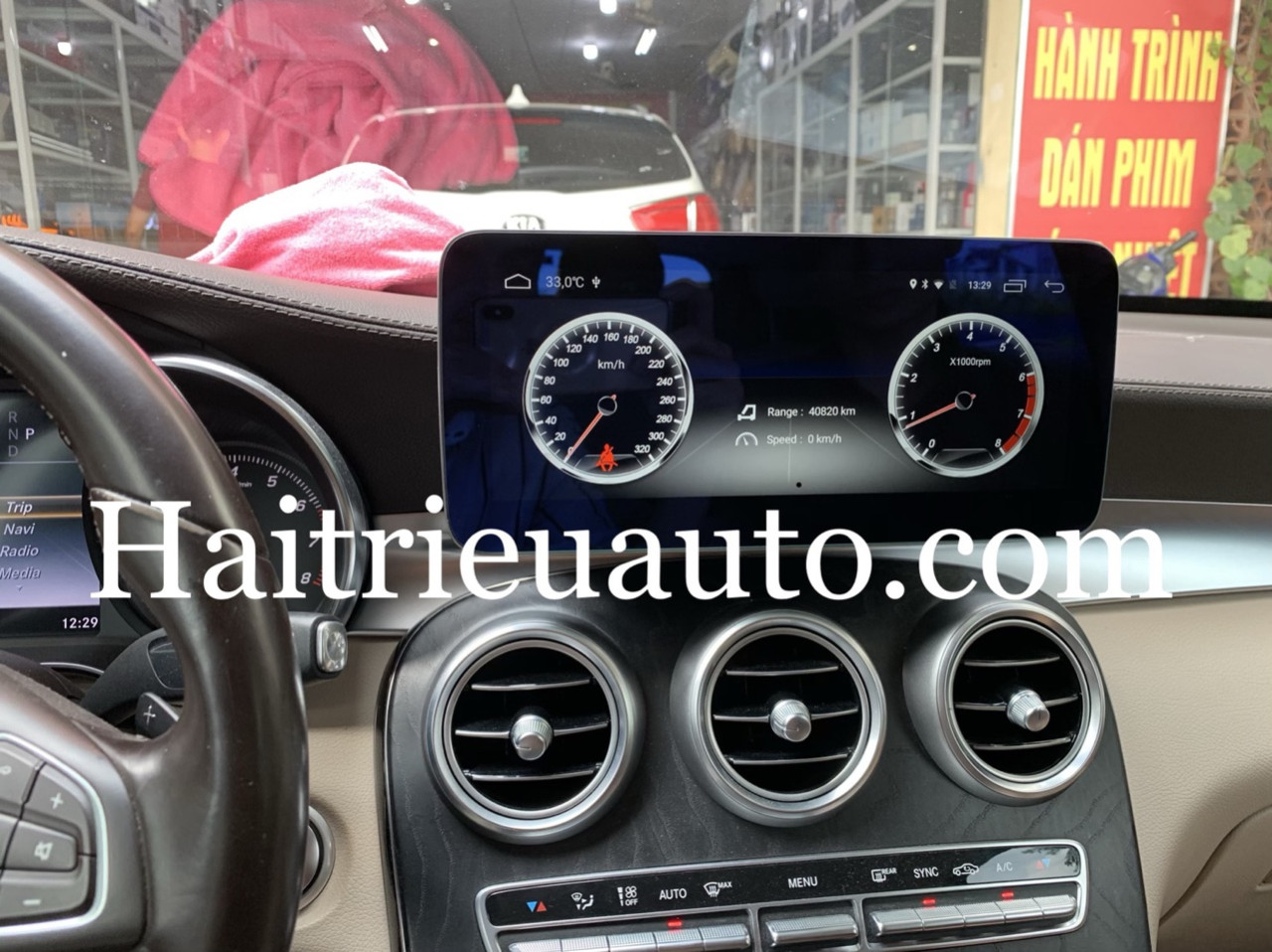 Màn hình android theo xe Mercedes GLC 200 3 Image
