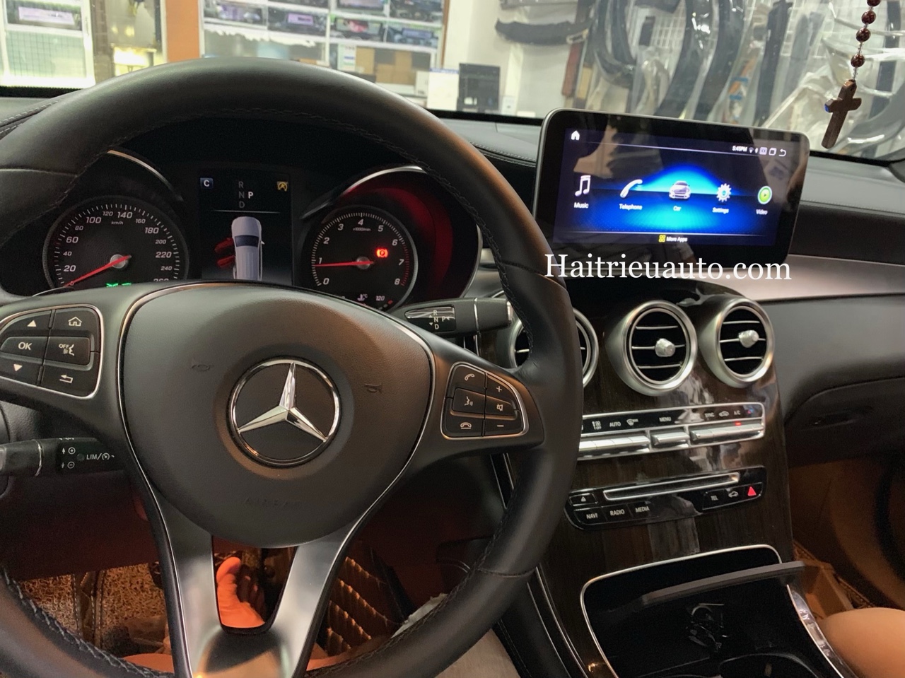 Màn hình android theo xe Mercedes GLC300 8 Image