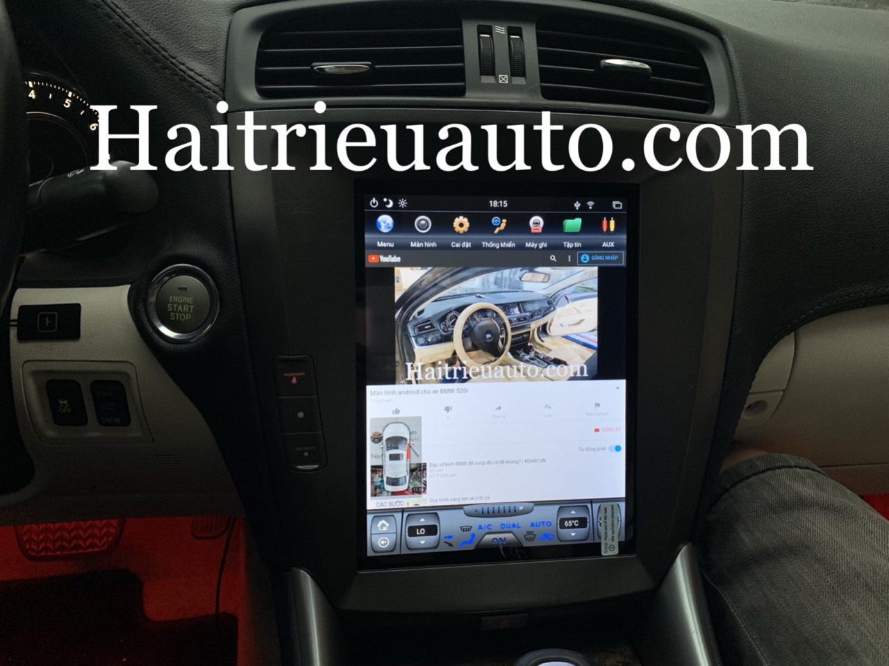 Màn hình tesla android theo xe Lexus is250 2007 4 Image