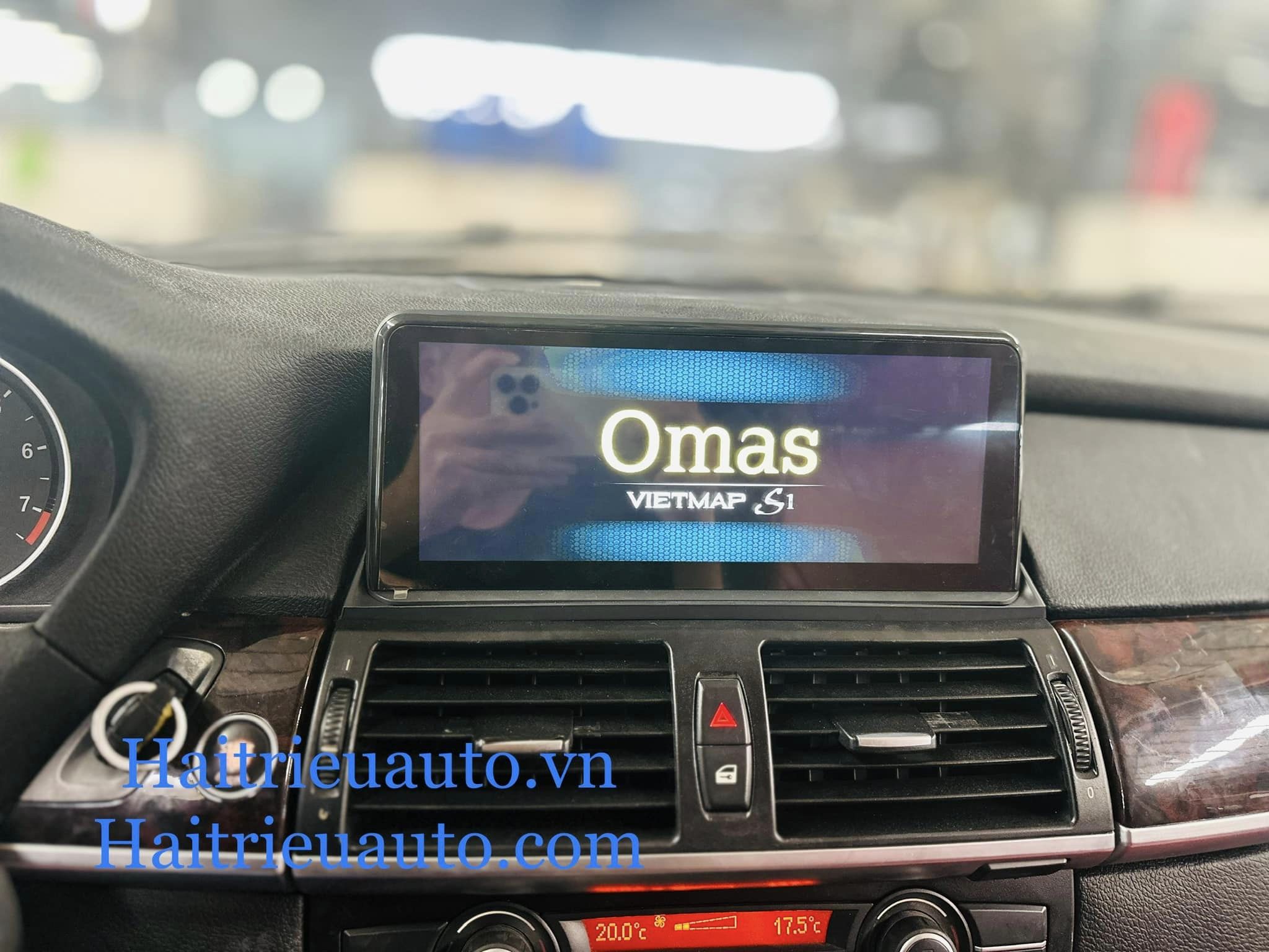 Màn hình android Omas 360 xe BMW X5 2007-2014 4 Image