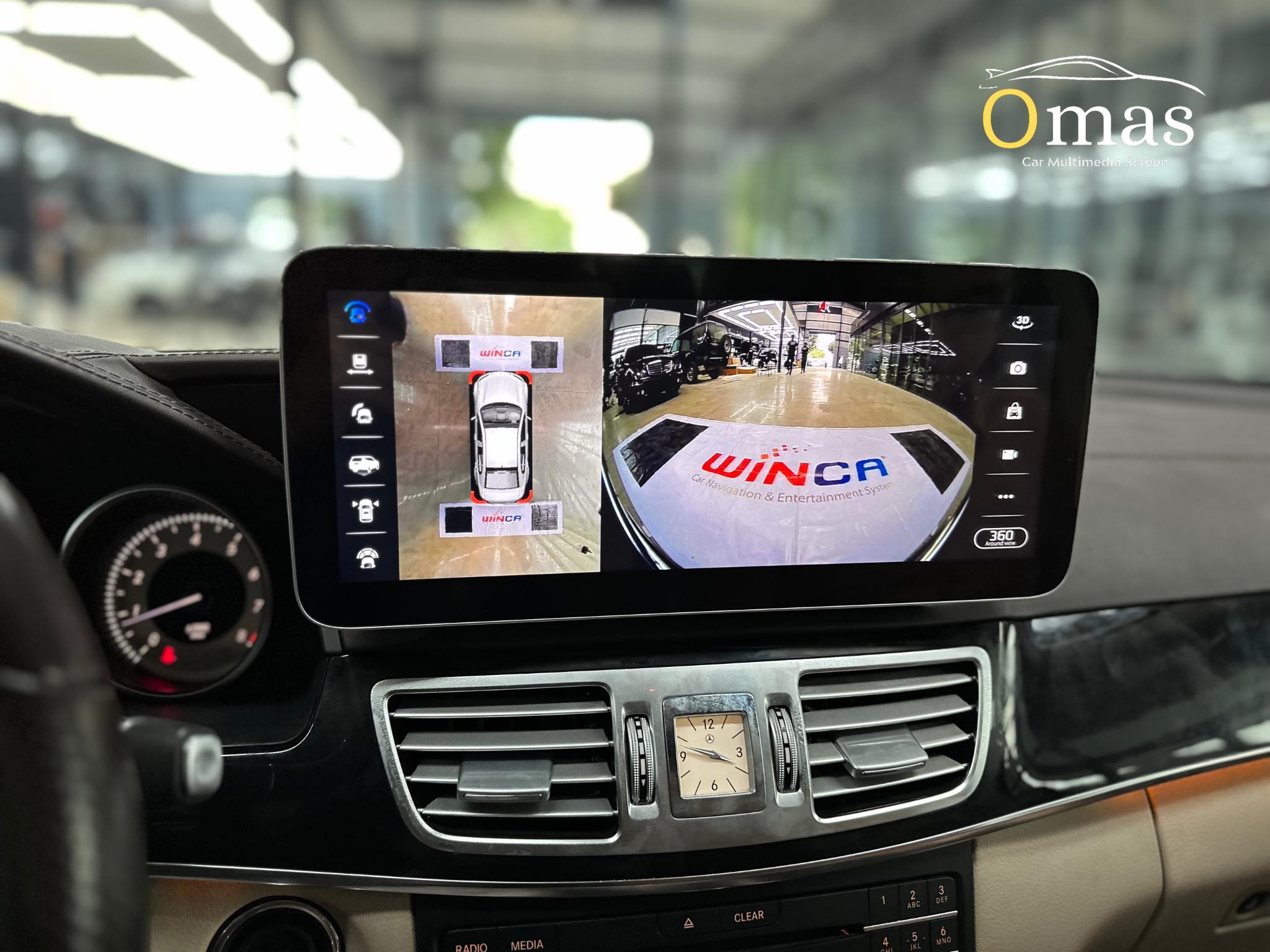 Màn hình android Omas 360 xe Mercedes E 2011-2015 4 Image