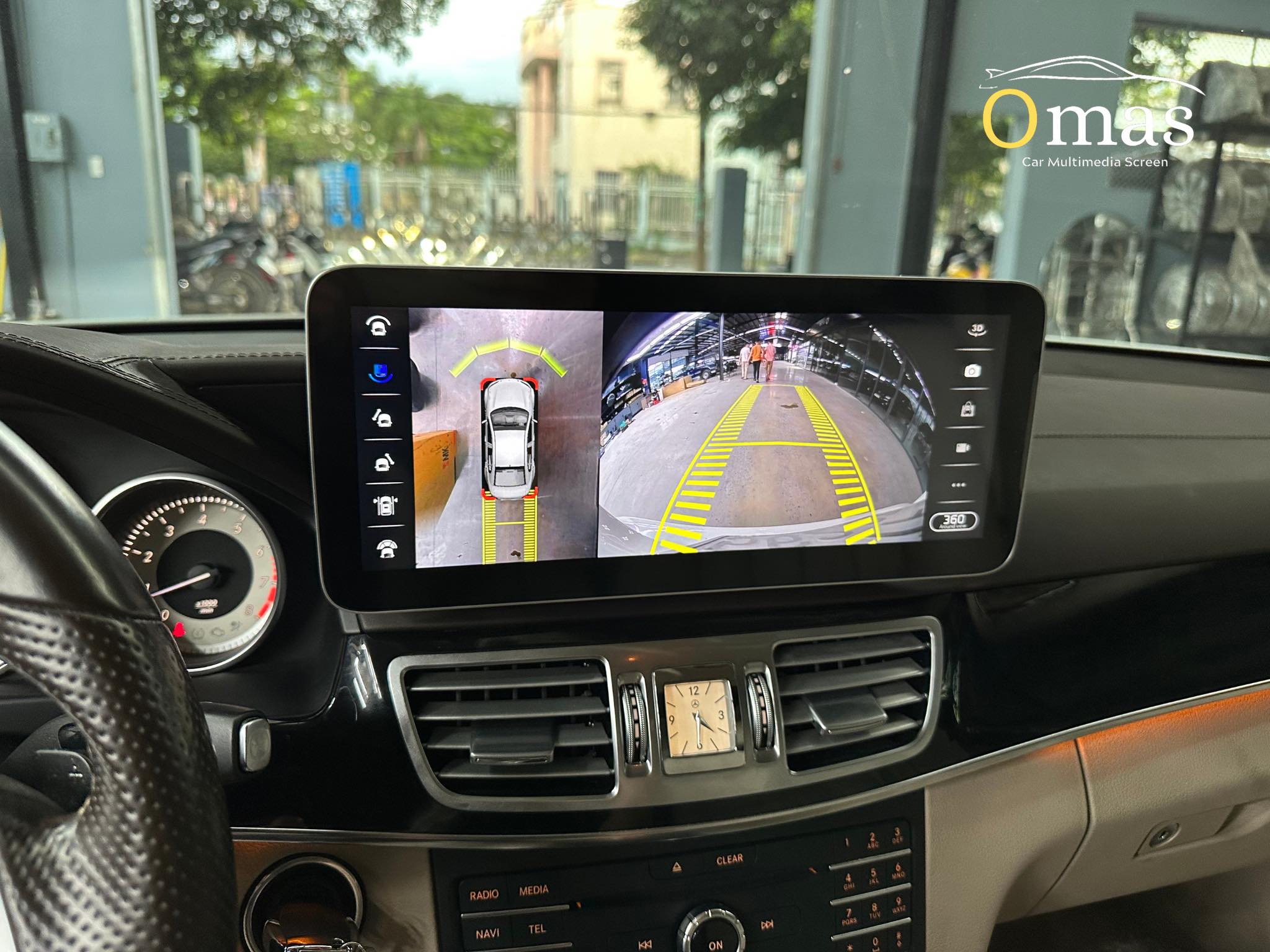Màn hình android Omas 360 xe Mercedes E 2011-2015 5 Image