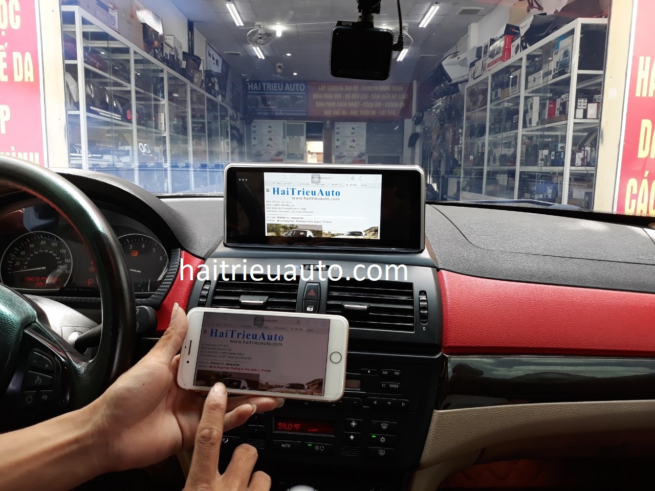 Màn hình android cho xe BMW X3 2004-2009 4 Image