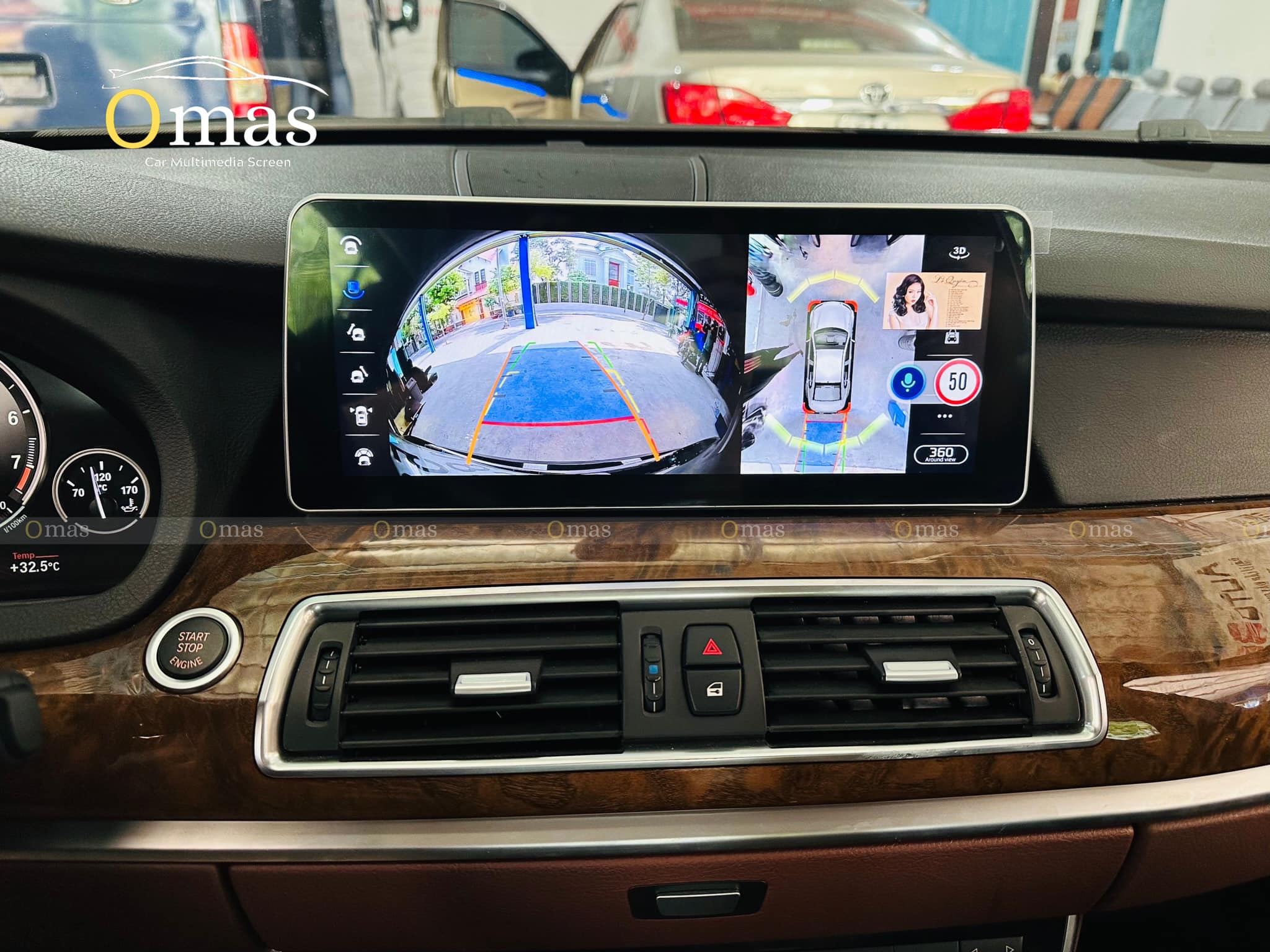 Màn hình android Omas 360 12in xe BMW 528i GT 7 Image