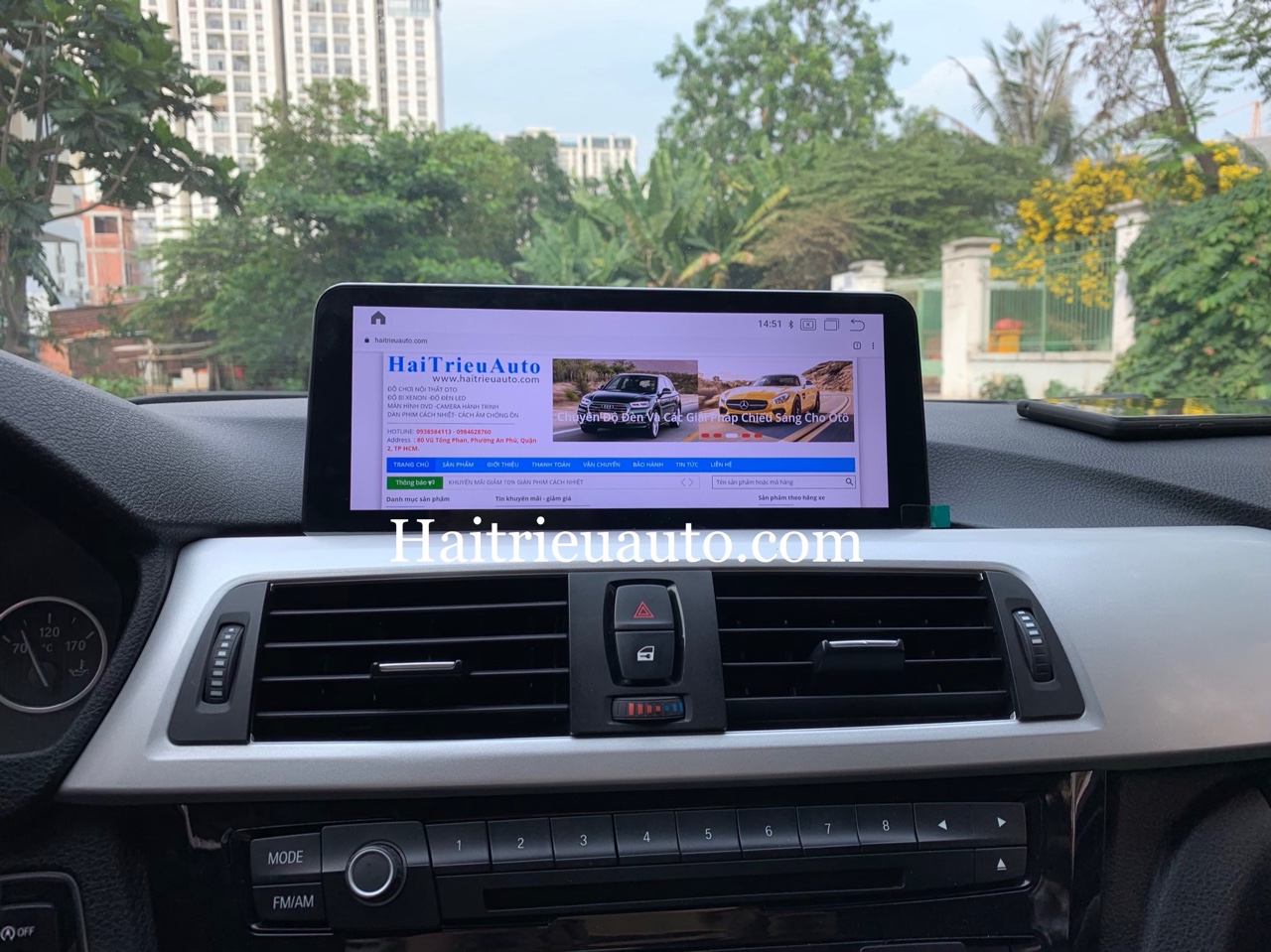 Màn hình android theo xe BMW 320i 2 Image