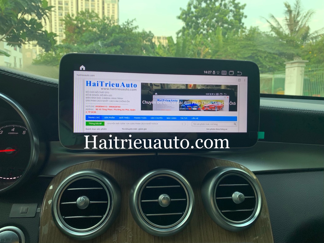 Màn hình android theo xe Mercedes GLC250 4 Image