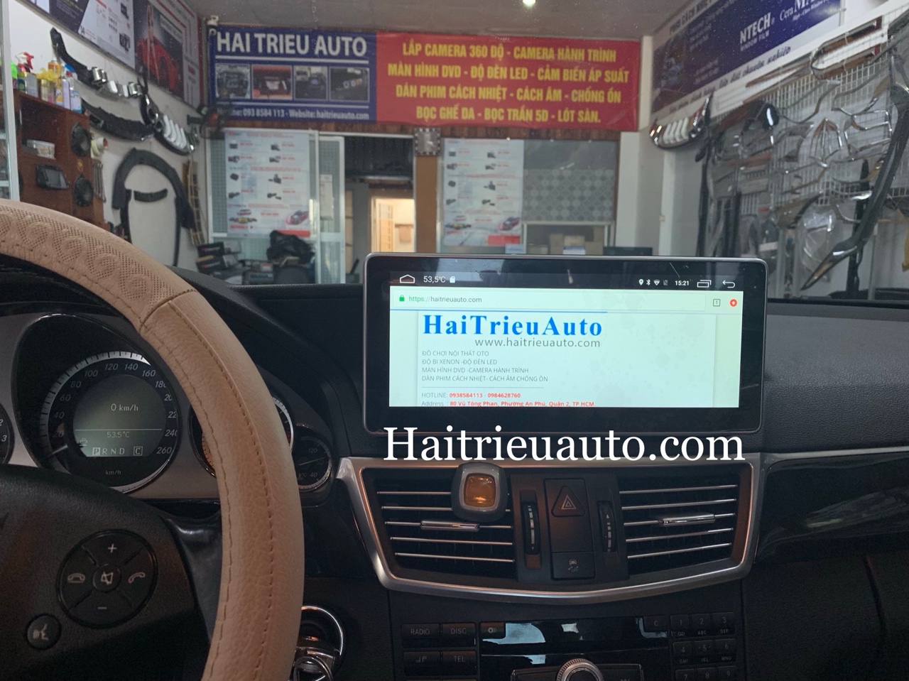 Màn hình android theo xe Mercedes E250 2 Image