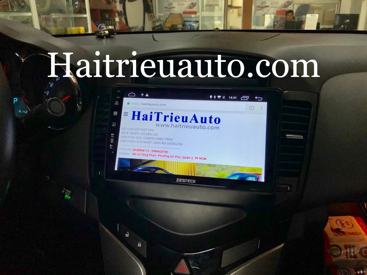 màn hình android zestech theo xe cruze 2 Image