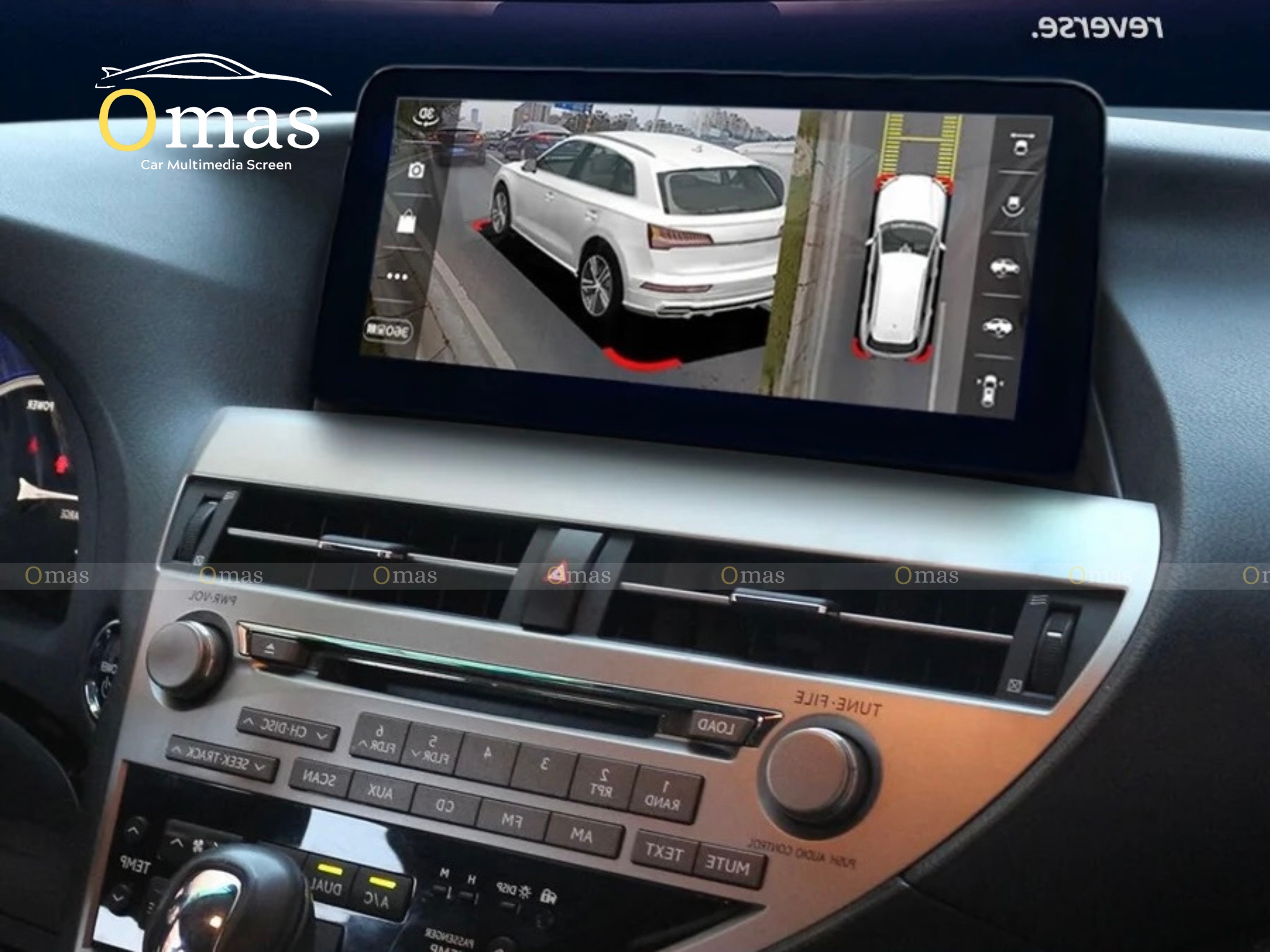 Màn hình android Omas 360 12in xe Lexus RX 2010-2014 2 Image