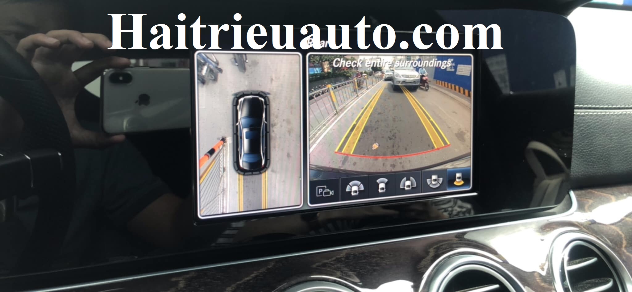 Lắp camera 360 cho Mercedes E250 3 Image