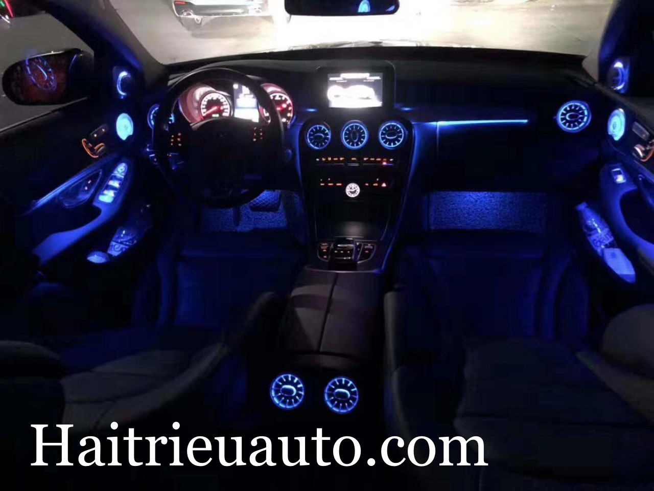 Nâng cấp led 64 mầu cho xe Mercedes C 300 2 Image