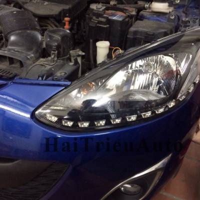 Độ đèn led mặt calang cho xe FORD RANGER