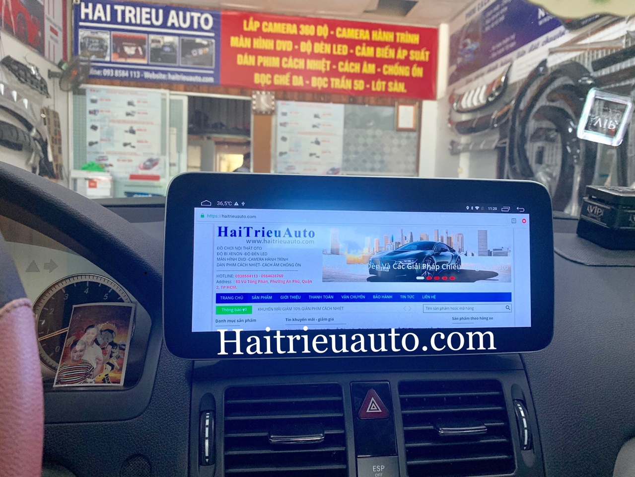 Màn hình android cho xe Mercedes C300 2 Image