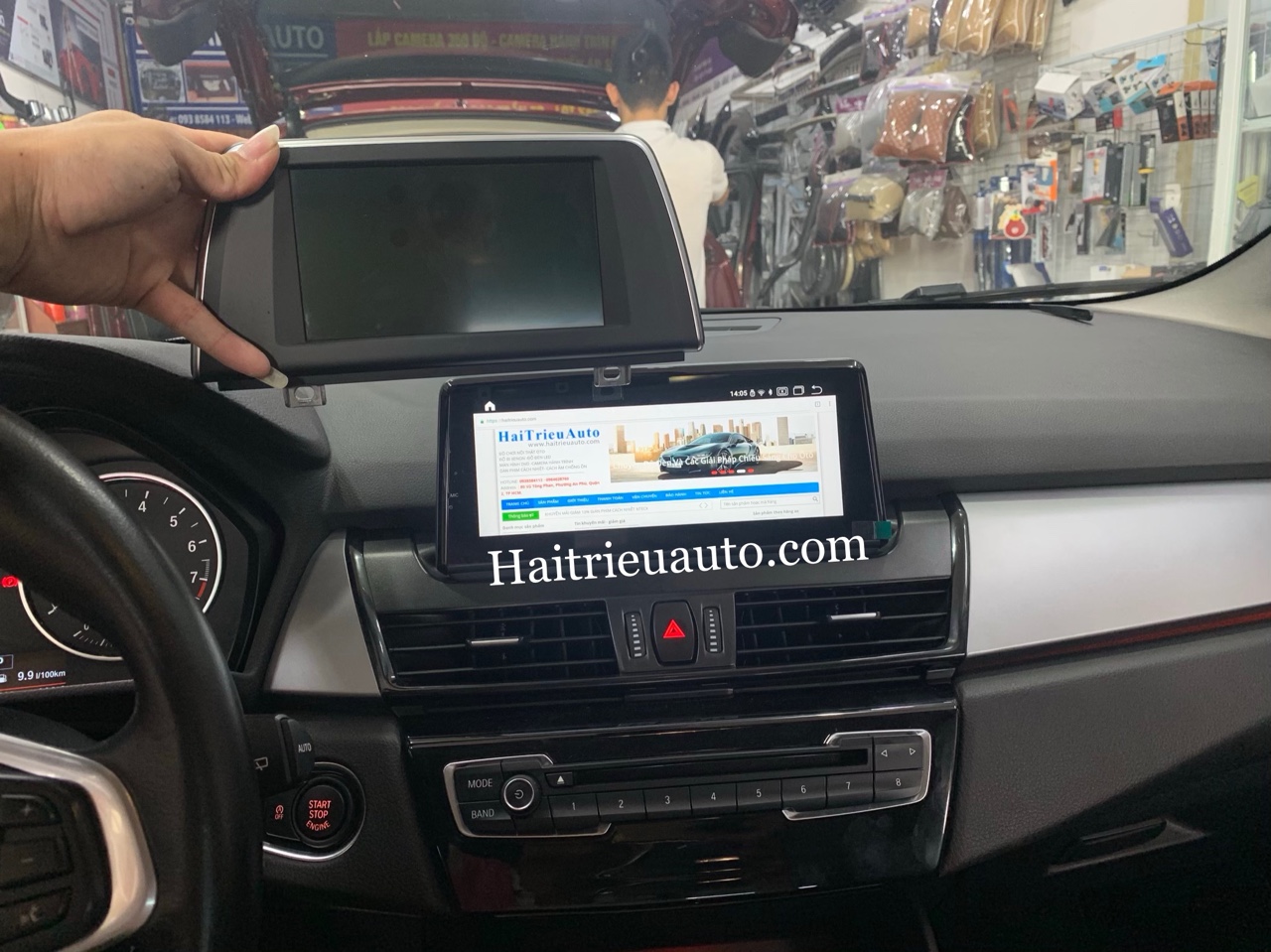 Màn hình android cho xe BMW 218i 2 Image