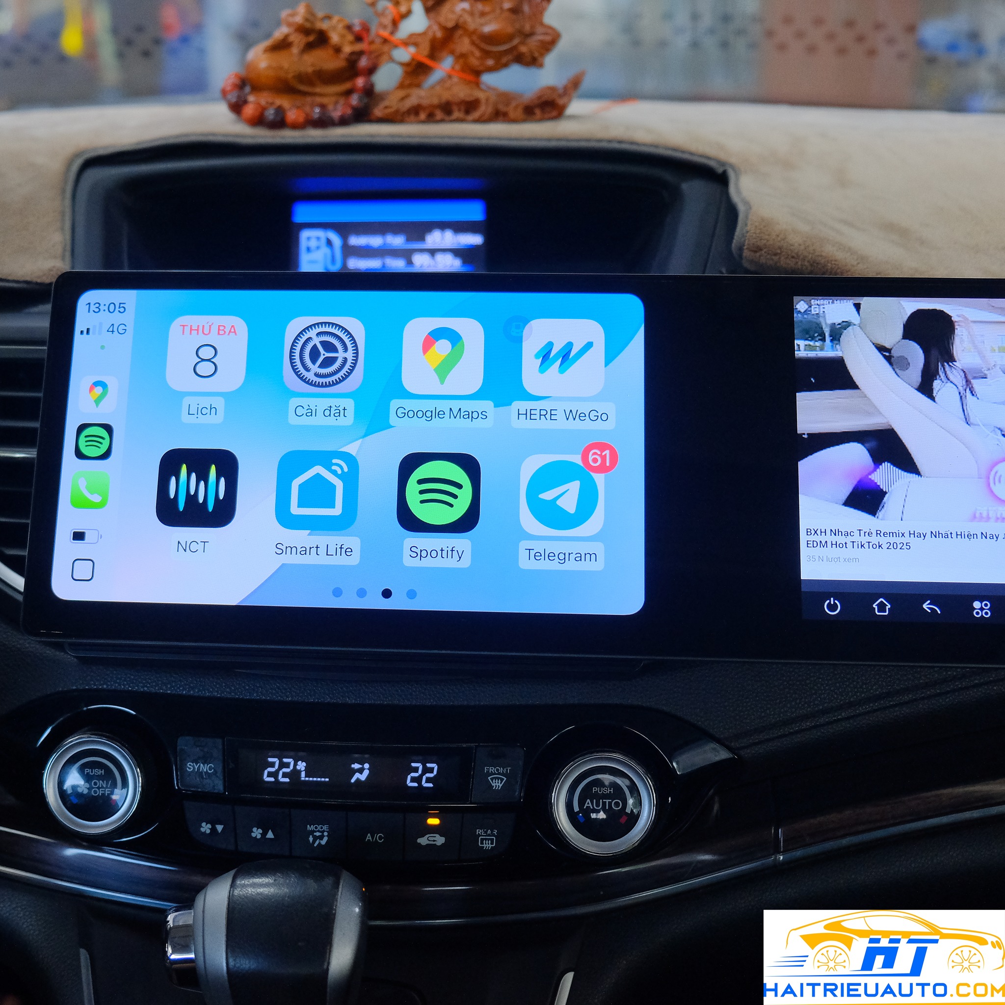 Màn hình android dài Omas A11 xe Honda CR-V 6 Image