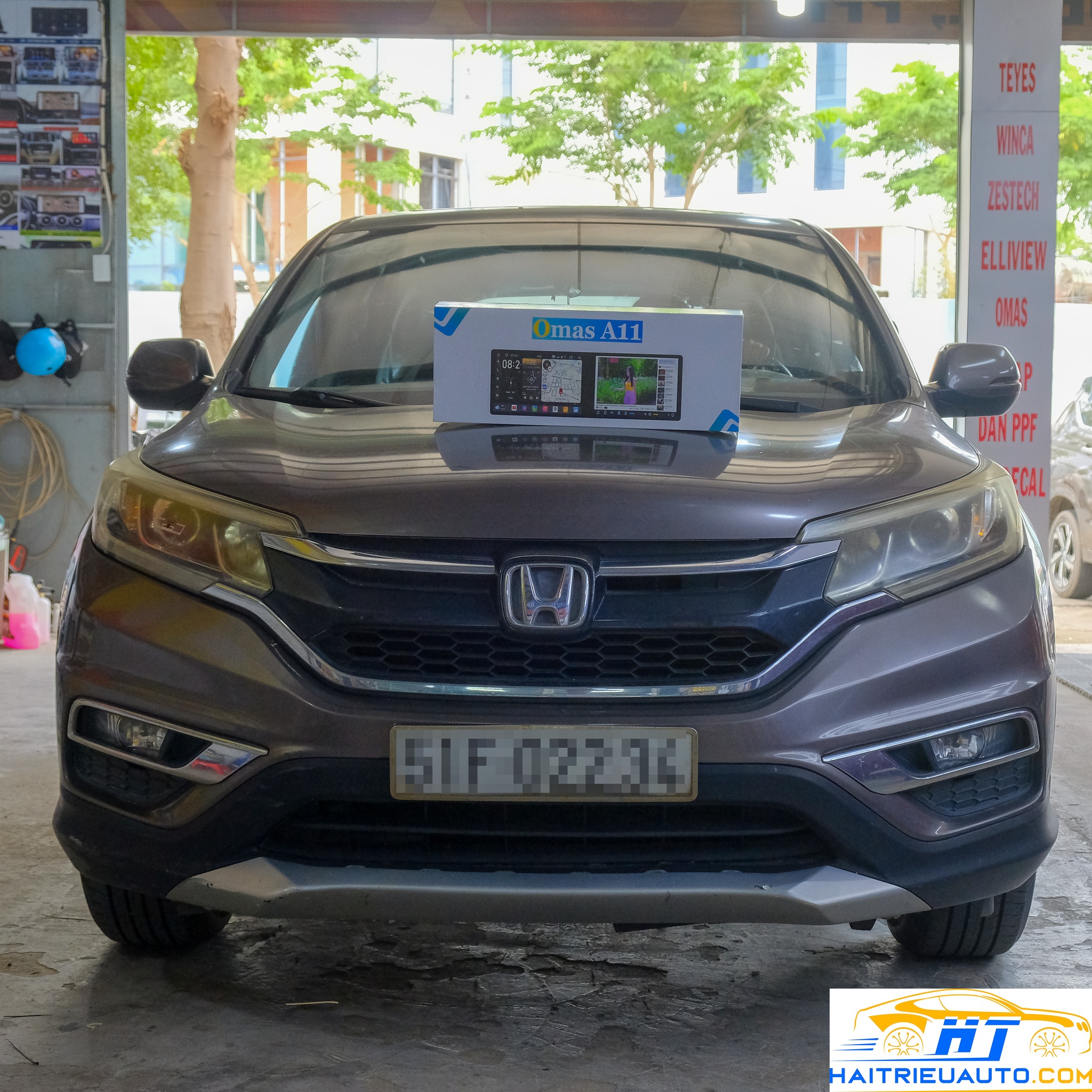 Màn hình android dài Omas A11 xe Honda CR-V 3 Image