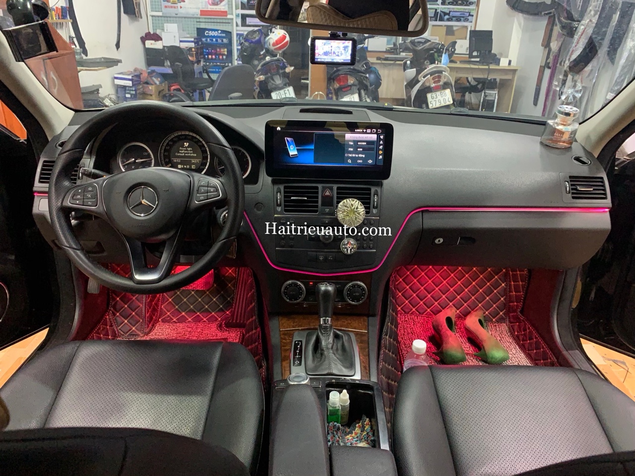 Màn hình android xe Mercedes C200 7 Image