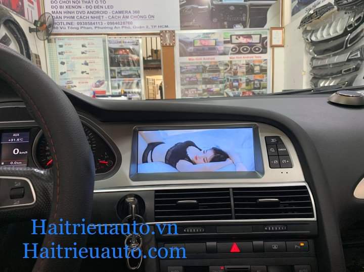 màn hình android theo xe audi A6 2011 4 Image