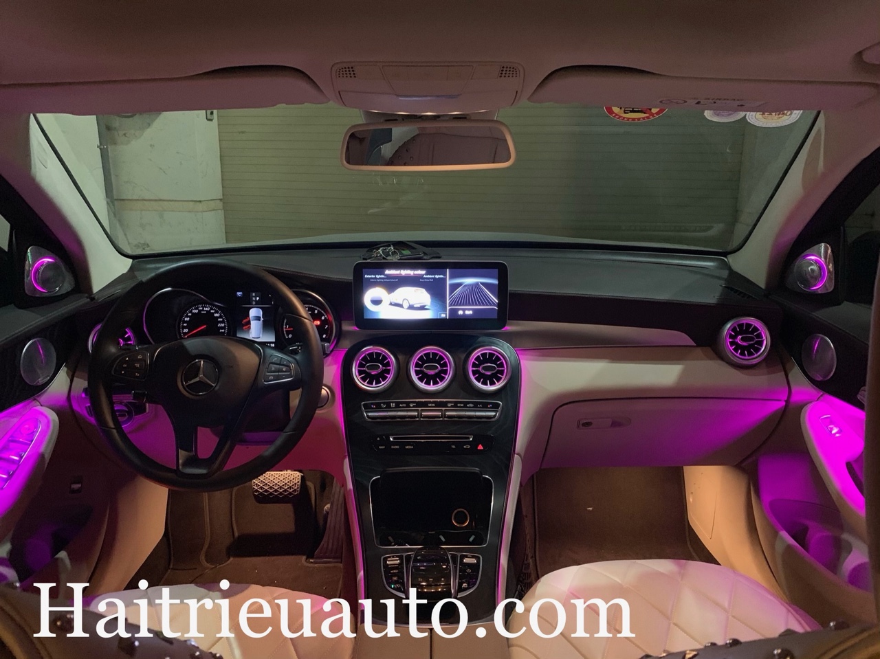Cửa gió Turbine đèn LED theo xe Mercedes GLC 2 Image