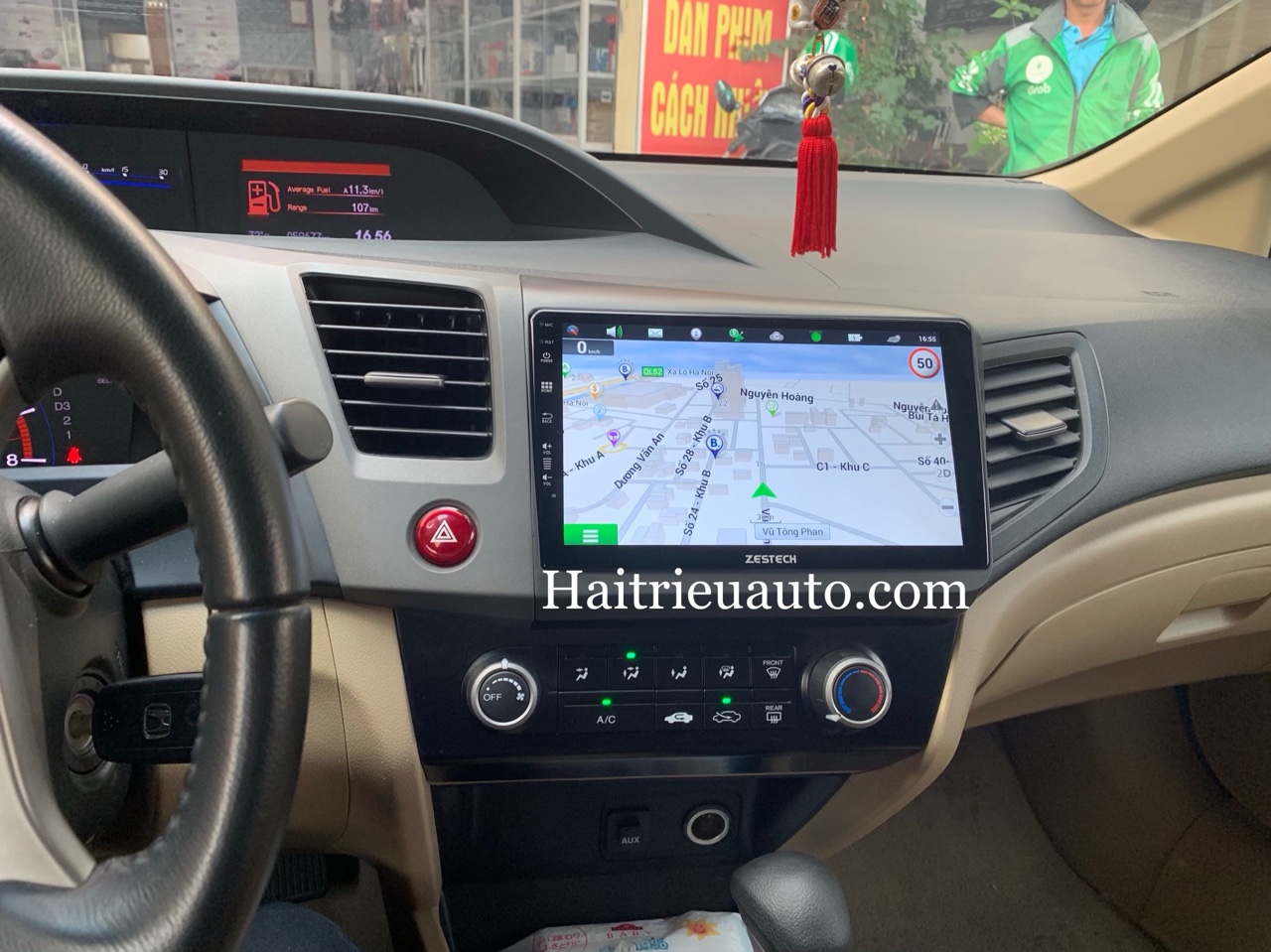 Màn hình android zestech theo xe honda civic 2013 3 Image