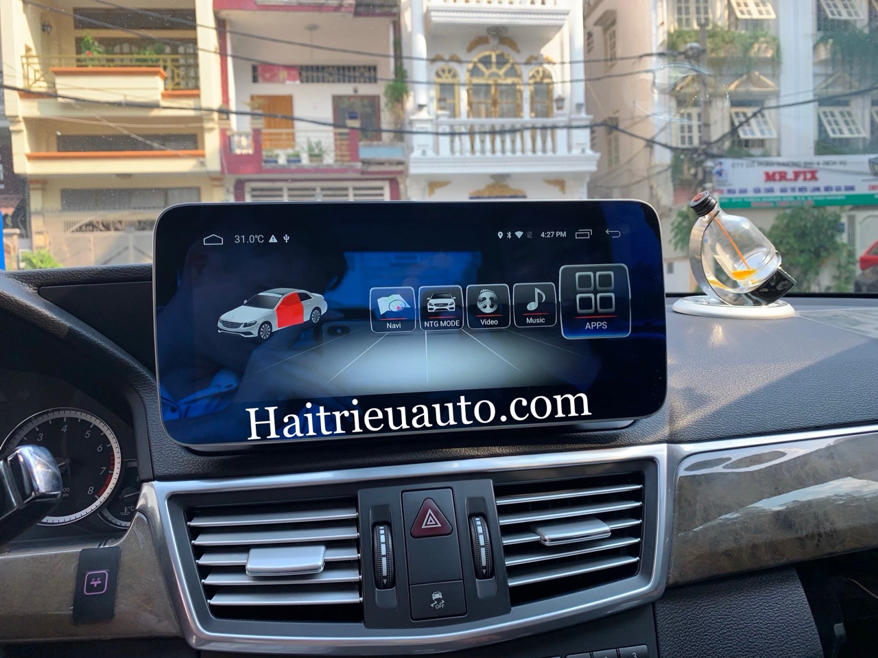 Màn hình android theo xe Mercedes E300 5 Image