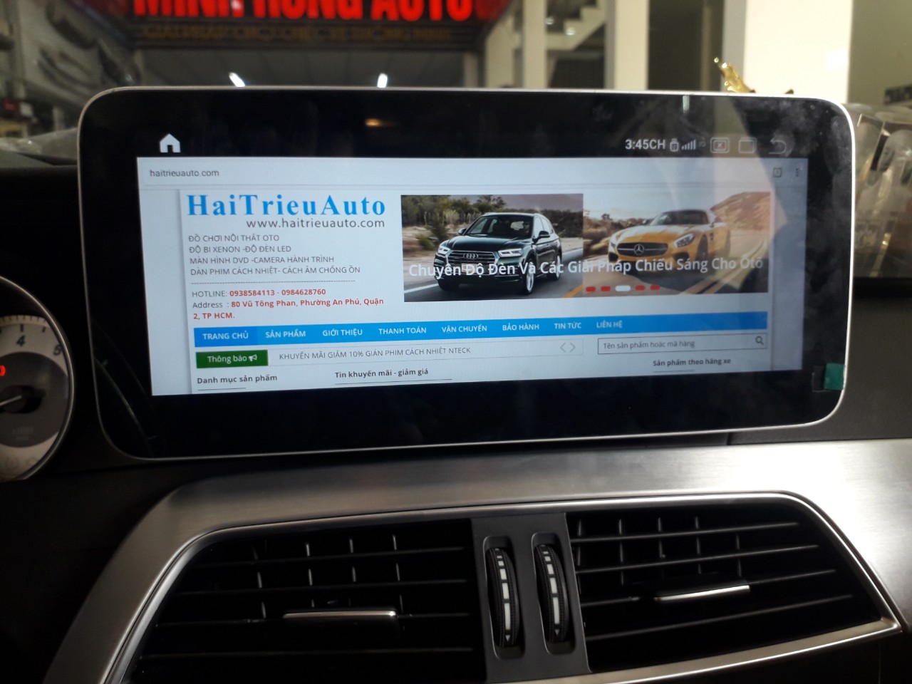 Màn hình android xe Mercedes C 250 2 Image