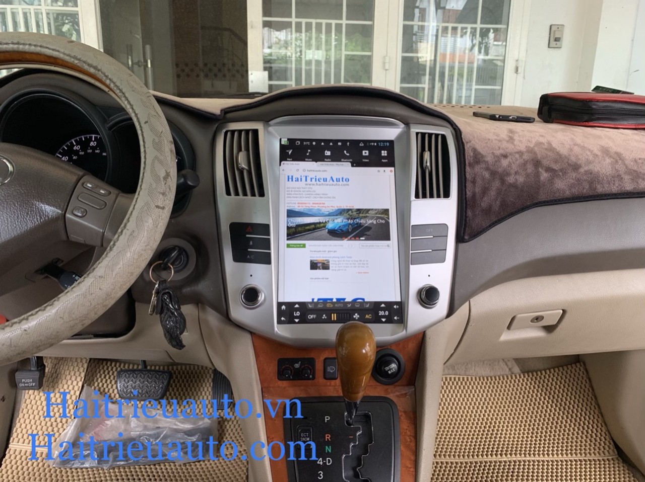 màn hình android tesla theo xe lexus Rx350 2 Image