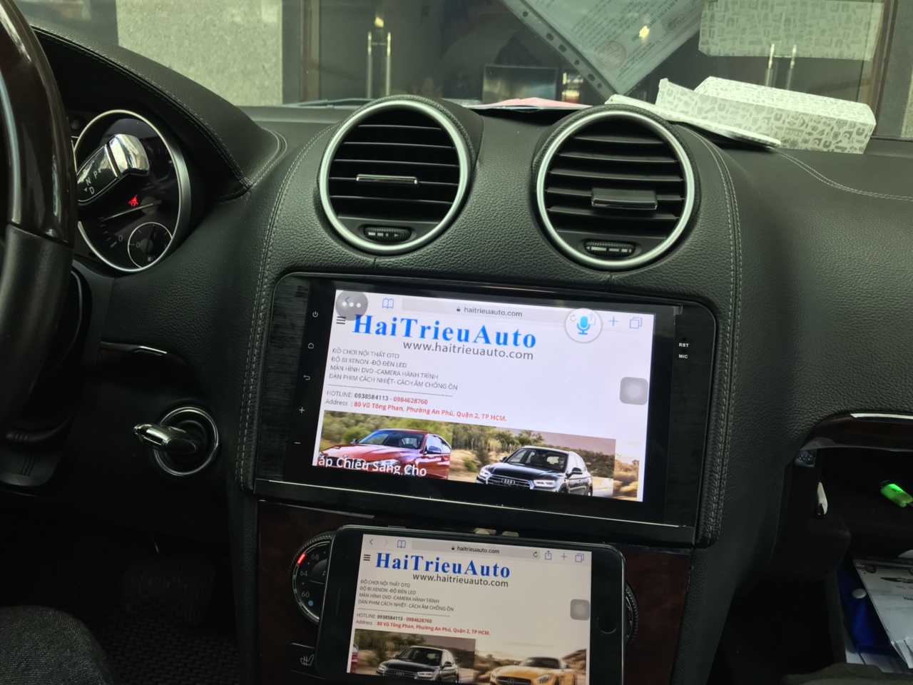 Màn hình android theo xe Mercedes GL 450 2 Image