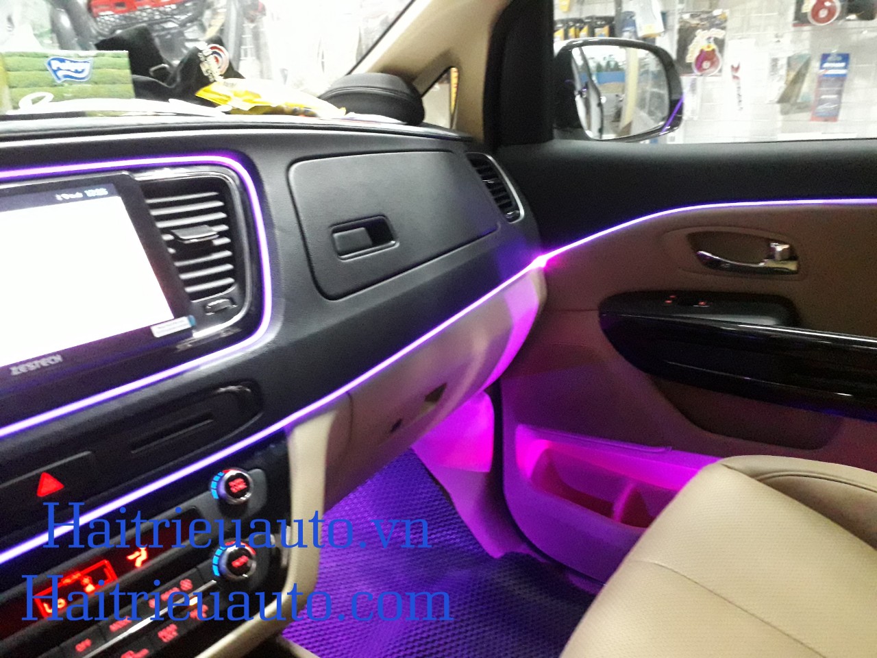 đèn led nội thất xe kia sedona 7 Image