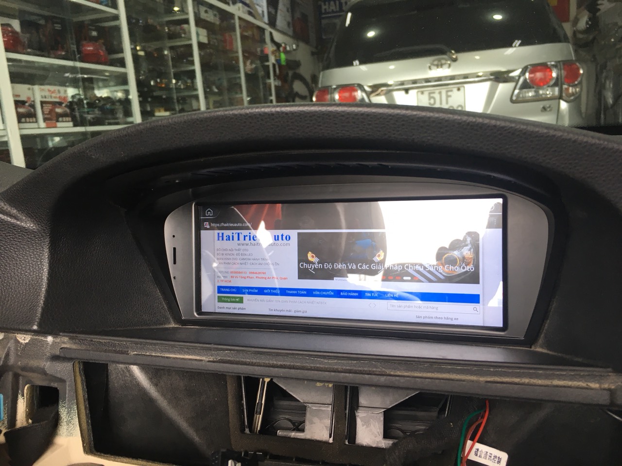 Màn hình android cho xe BMW 328i 2 Image